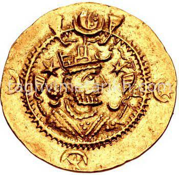 سکه طلا مربوط به انوشیروان عادل