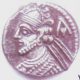 روی سکه چهاردرهمی مربوط به بلاش سوم اشکانی - سکه های ایران ، موزه کاظمینی ، امین امینی