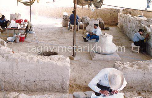 عملیات حفاری باستانشناسی بندیان درگز و بیرون آمدن نقش برجسته های گچی از حملات هیاطله